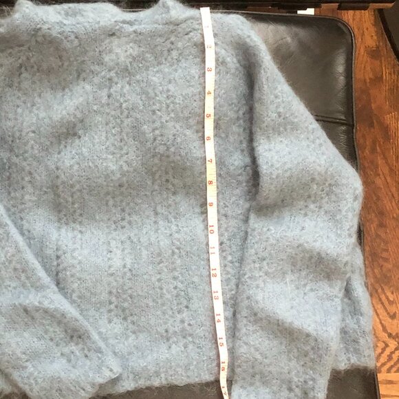 Sezane Theodore Hooded Sweater Vintage Blue - Picture 3 of 6